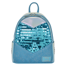 Loungefly Frozen Elsa Glitter Sequin Cosplay Mini Backpack