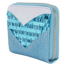 Loungefly Frozen Elsa Glitter Sequin Zip Around Wallet