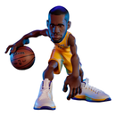 ExciteUSA NBA LeBron James (Lakers Gold Uniform) Limited Edition 12" Vinyl Figure