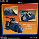 Mezco Toyz Batman: The Animated Series Series 2 Batman & Batcycle 5 Points Set
