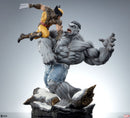 Sideshow Collectibles Marvel Comics Grey Hulk vs Wolverine Maquette