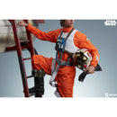 Sideshow Collectibles Star Wars Luke & X Wing: Red Five Standing By Premium Format Statue