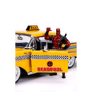 Jada Toys Deadpool (comics) 1957 Chevy Bel Air Taxi 1:24 Hoolywood Ride Diecast Vehicle with Deadpool