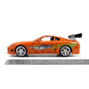 Jada Toys Fast & Furious Brian's Toyota Supra with Brian 1:24 Scale Diecast Model Kit