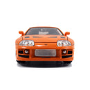 Jada Toys Fast & Furious Brian's Toyota Supra with Brian 1:24 Scale Diecast Model Kit