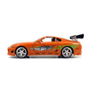 Jada Toys Fast & Furious Brian's Toyota Supra with Brian 1:24 Scale Diecast Model Kit