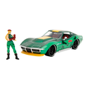 Jada Toys Street Fighter Chevrolet Corvette Stingray ZL1 (1969) 1:24 Scale with Cammy Figure