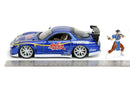 Jada Toys Street Fighter Mazda RX 7 (1993) 1:24 Scale with Chun Li Figure