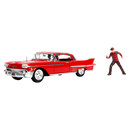 Jada Toys A Nightmare on Elm Street 1958 Cadillac Series 62 1:24 with Figure Hollywood Ride