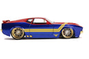 Jada Toys Marvel Comics Captain Marvel 1973 Ford Mustang Mach 1 1:24 Scale Hollywood Ride