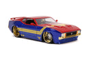 Jada Toys Marvel Comics Captain Marvel 1973 Ford Mustang Mach 1 1:24 Scale Hollywood Ride