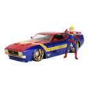 Jada Toys Marvel Comics Captain Marvel 1973 Ford Mustang Mach 1 1:24 Scale Hollywood Ride