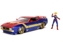 Jada Toys Marvel Comics Captain Marvel 1973 Ford Mustang Mach 1 1:24 Scale Hollywood Ride