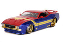 Jada Toys Marvel Comics Captain Marvel 1973 Ford Mustang Mach 1 1:24 Scale Hollywood Ride