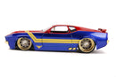 Jada Toys Marvel Comics Captain Marvel 1973 Ford Mustang Mach 1 1:24 Scale Hollywood Ride
