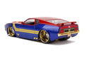 Jada Toys Marvel Comics Captain Marvel 1973 Ford Mustang Mach 1 1:24 Scale Hollywood Ride