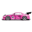 Jada Toys Hello Kitty 2002 Nissan Skyline GT R (BNR34) 1:10 Scale Remote Control Car