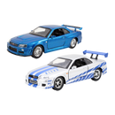 Jada Toys Fast & Furious Brian's Nissan Skyline GT R Twin Pack 1:32 Scale