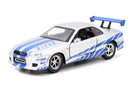 Jada Toys Fast & Furious Brian's Nissan Skyline GT R Twin Pack 1:32 Scale