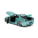 Jada Toys Fast & Furious 2002 Nissan Skyline GT R (R34) 1:24 Scale