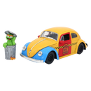 Jada Toys Sesame St 1959 VW Beetle 1:24 Scale HR w/Oscar