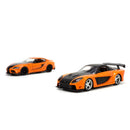 Jada Toys Fast & Furious Han's Mazda RX 7 & Toyota GR Supra 1:32 Scale 2 Pack