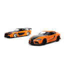 Jada Toys Fast & Furious Han's Mazda RX 7 & Toyota GR Supra 1:32 Scale 2 Pack