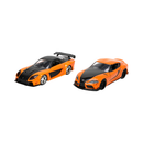 Jada Toys Fast & Furious Han's Mazda RX 7 & Toyota GR Supra 1:32 Scale 2 Pack