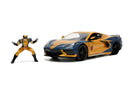 Jada Toys Marvel Comics Wolverine & 2020 Chevy Corvette 1:24 Scale