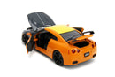 Jada Toys Naruto Nissan GT R R35 (2009) 1:24 Scale with Naruto Figure Hollywood Rides Diecast Vehicle