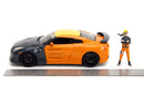 Jada Toys Naruto Nissan GT R R35 (2009) 1:24 Scale with Naruto Figure Hollywood Rides Diecast Vehicle