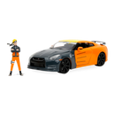 Jada Toys Naruto Nissan GT R R35 (2009) 1:24 Scale with Naruto Figure Hollywood Rides Diecast Vehicle