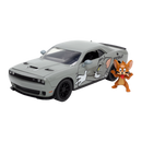 Jada Toys Tom & Jerry 2015 Dodge Challenger Hellcat with Jerry Figure 1:24 Scale
