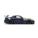 Jada Toys Naruto Mazda RX 7 With Kakashi Figure 1:24 Scale Vehicle