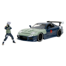 Jada Toys Naruto Mazda RX 7 With Kakashi Figure 1:24 Scale Vehicle