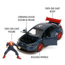 Jada Toys Jujutsu Kaisen 1:24 2016 Subaru WRX STI Diecast Vehicle with Yuji Itadori 2.75" Figure