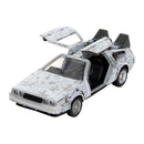 Jada Toys Back to the Future Time Machine (Frost Covered) 1:32 Scale Die Cast