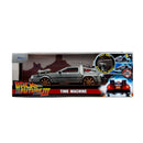 Jada Toys Back to the Future Part III Delorean 1:24 Diecast Vehicle (with Lights)