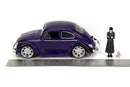 Jada Toys Wednesday (TV) VW Beetle (with Wednesday) 1:24 Scale Diecast Vehicle