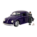 Jada Toys Wednesday (TV) VW Beetle (with Wednesday) 1:24 Scale Diecast Vehicle
