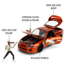 Jada Toys Chainsaw Man 1:24 1995 Toyota Supra with Chainsaw Man
