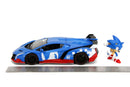 Jada Toys Sonic the Hedgehog  Lamborghini Veneno 1:24 Scale Diecast Vehicle with Sonic Figure