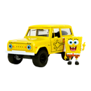 Jada Toys Spongebob Squarepants 1972 Ford Bronco (with Spongebob) 1:24 Scale Diecast Vehicle