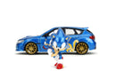 Jada Toys Sonic the Hedgehog Subaru STI with Sonic Figure 1:24 Scale Diecast Vehicle