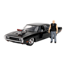 Jada Toys Fast & Furious 1970 Dodge Charger w/Dom Toretto 1:24 Diecast Set