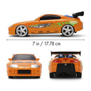 Jada Toys Fast & Furious Toyota Supra Mk4 1:24 Scale Remote Control Vehicle