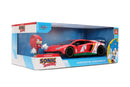 Jada Toys Sonic the Hedgehog Lamborghini Aventador SV 1:24 Scale Diecast Vehicle (with Figure)