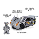 Jada Toys Godzilla 2009 Nissan GT R R35 Ben Sopra 1:24 Scale Diecast Vehicle (with Figure)