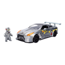 Jada Toys Godzilla 2009 Nissan GT R R35 Ben Sopra 1:24 Scale Diecast Vehicle (with Figure)