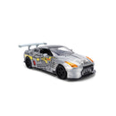 Jada Toys Godzilla 2009 Nissan GT R R35 Ben Sopra 1:24 Scale Diecast Vehicle (with Figure)
